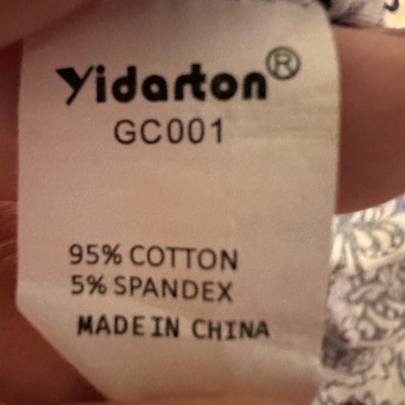 Yidarton Blue and White Strapless Midi Sundress - Picture 5 of 5